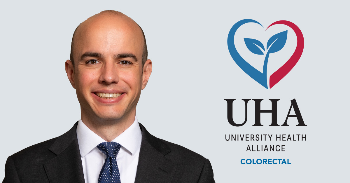 Dr. Thomas Ward with the University Health Alliance logo